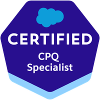 Salesforce Certified CPQ Administrator badge