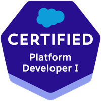 Salesforce Certified Platform Developer badge